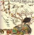Li Huasheng boceto en un día de verano de 1981 China tradicional